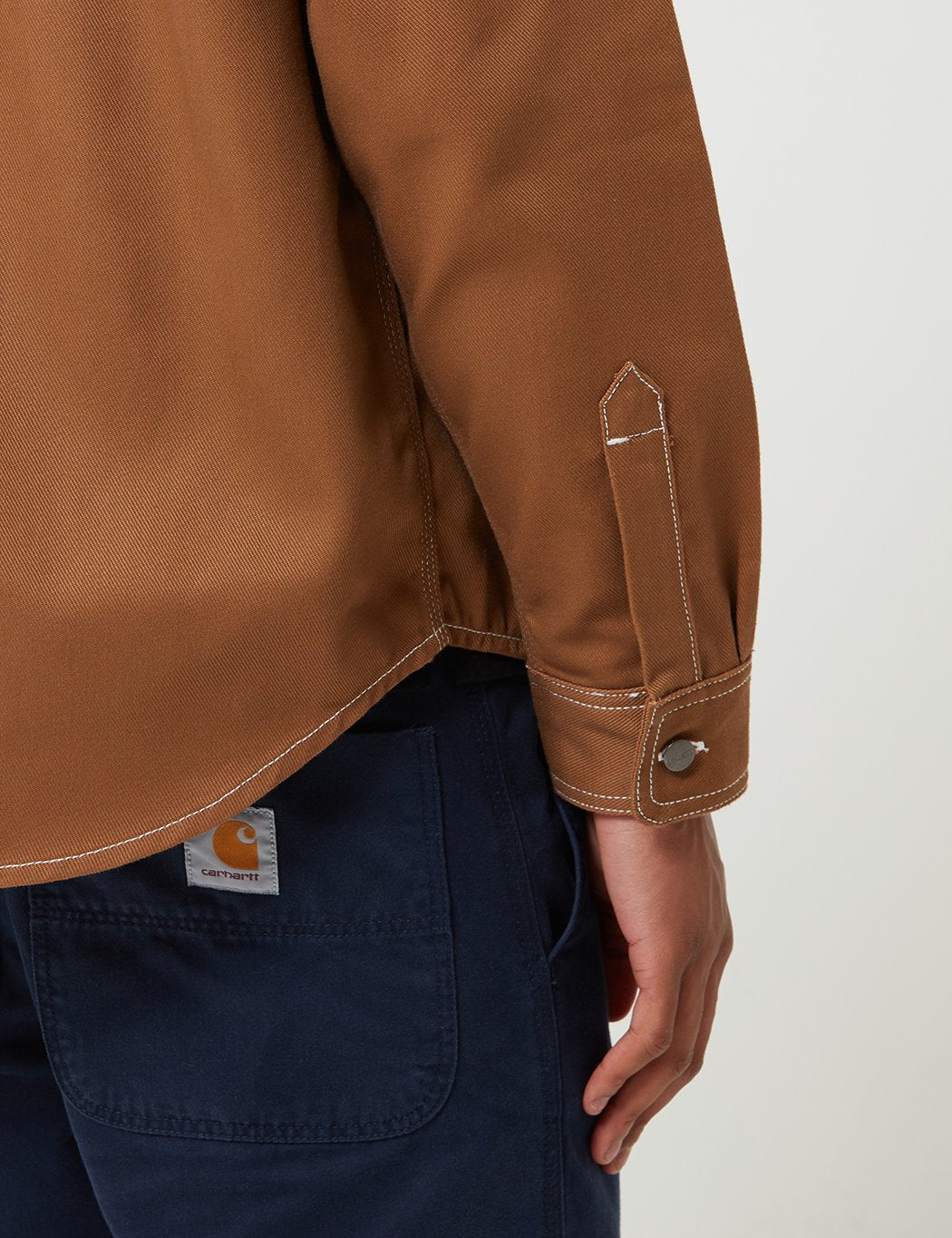 Carhartt-WIP Chalk Hemd Jacke (Regular-Fit) - Hamilton Brown