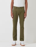 Edwin ED-55 Chino (Regular Tapered) - Militärgrün Rinsed