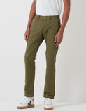 Edwin ED-55 Chino (Regular Tapered) - Militärgrün Rinsed