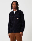 Carhartt-WIP Langarm Swinton Shirt - Dark Navy Blau