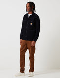 Carhartt-WIP Langarm Swinton Shirt - Dark Navy Blau