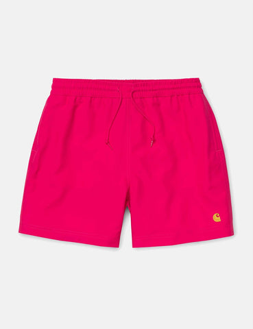 Carhartt-WIP Chase Badeshorts - Rubin Rosa