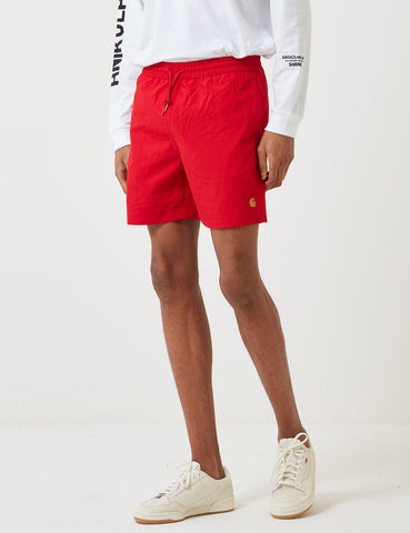 Carhartt-WIP Chase Badeshorts - Cardinal Red