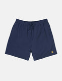 Carhartt-WIP Chase Badeshorts - Metro Blue