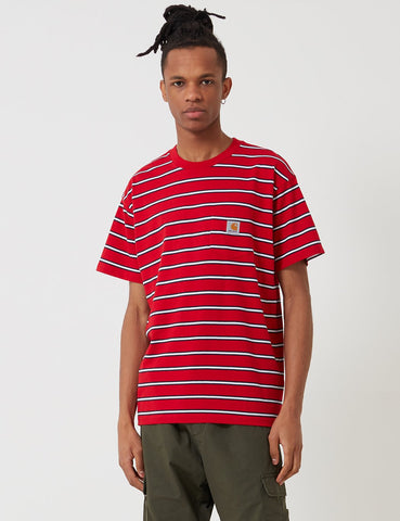 Carhartt-WIP Houston Taschen-T-Shirt - Cardinal Red