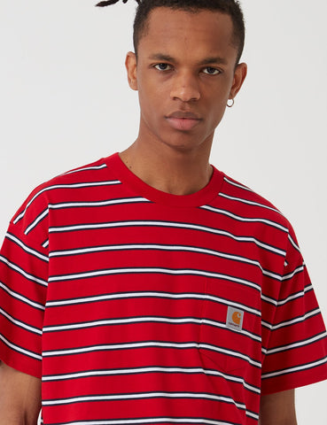Carhartt-WIP Houston Taschen-T-Shirt - Cardinal Red