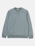 Carhartt-WIP Chase Sweatshirt - Klar Weiß