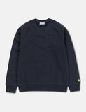 Carhartt-WIP Chase Sweatshirt - Dunkelmarineblau