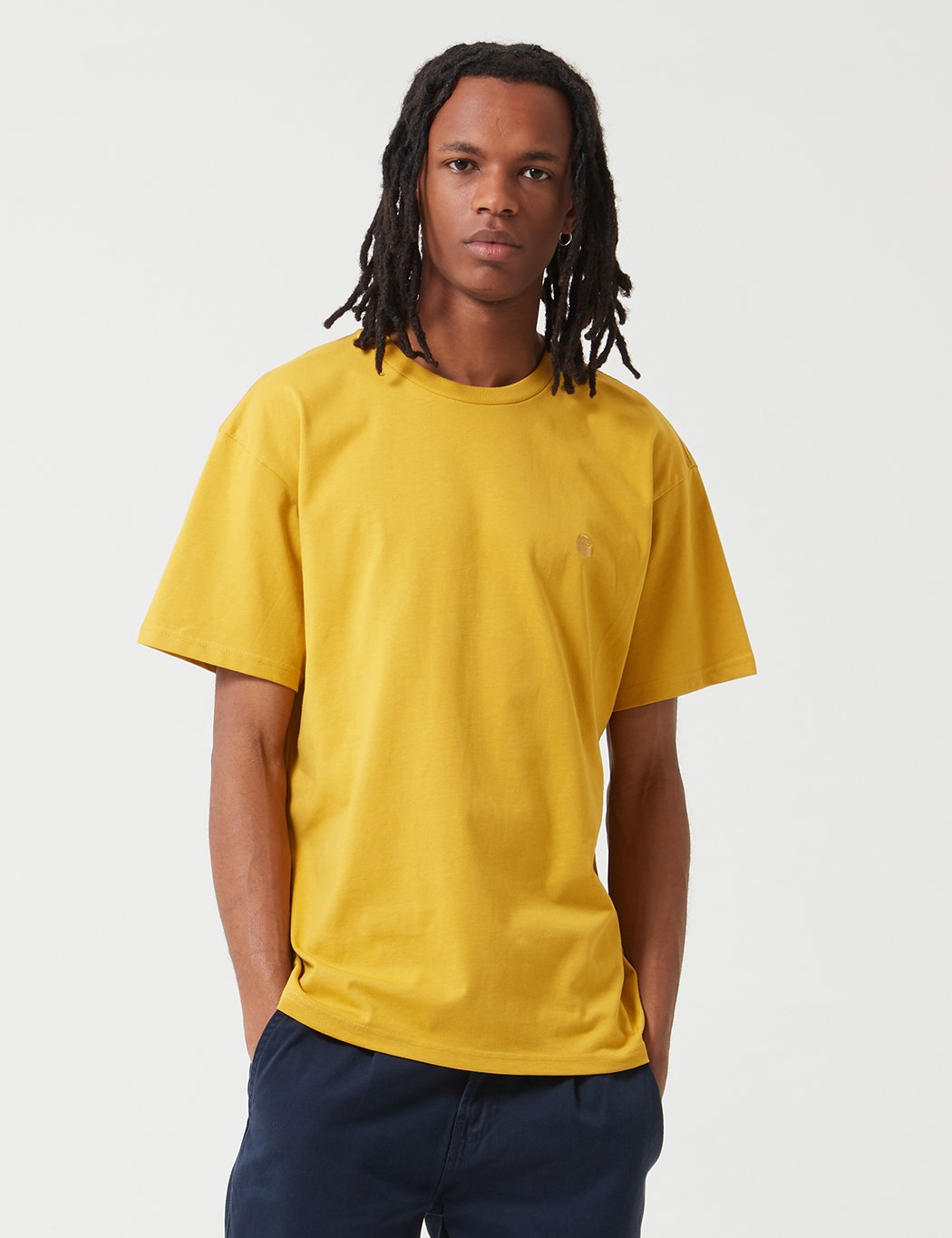 Carhartt-WIP Chase T-Shirt - Raps- Gelb