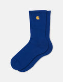 Carhartt-WIP Chase Socken - Donner Blau / Gold