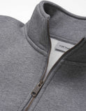 Carhartt-WIP Chase Neck Zip Sweat - Dark Grey Heather