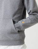 Carhartt-WIP Chase Neck Zip Sweat - Dark Grey Heather