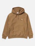 Carhartt-WIP amerikanisches Script T-Shirt - Hamilton Brown