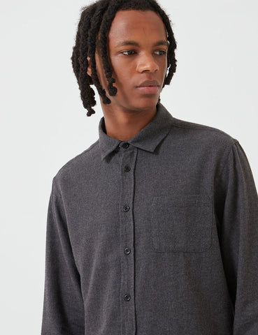 Edwin Don Shirt - Anthrazitgrau