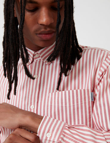 Carhartt-WIP Simon Hemd (Stripe) - Etna Red