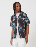 Carhartt-WIP hawaiianischen Blumenhemd - Schwarz / Hawaii-Blumendruck