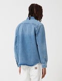 Carhartt-WIP Salinac Hemd Jacke (Denim) - Blau, Abgenutzte Blass