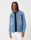 Carhartt-WIP Salinac Hemd Jacke (Denim) - Blau, Abgenutzte Blass