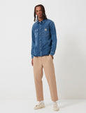 Carhartt-WIP Salinac Hemd Jacke (Denim) - Blau, Mid Worn Wash