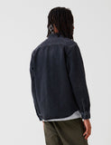 Carhartt-WIP Salinac Hemd Jacke (Denim) - Schwarz, Mid Worn Wash