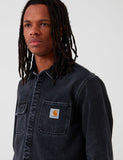 Carhartt-WIP Salinac Hemd Jacke (Denim) - Schwarz, Mid Worn Wash