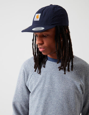 Carhartt-WIP South Cap (Seersucker) - Dark Navy Blau