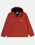 Carhartt-WIP Nimbus Half-Zip Jacke (mit Fleece-Futter) - Brick orange