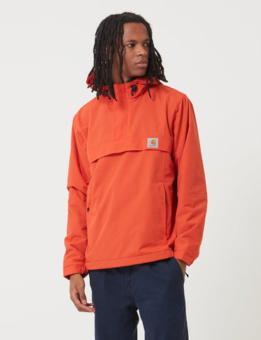 Carhartt-WIP Nimbus Half-Zip Jacke (mit Fleece-Futter) - Brick orange