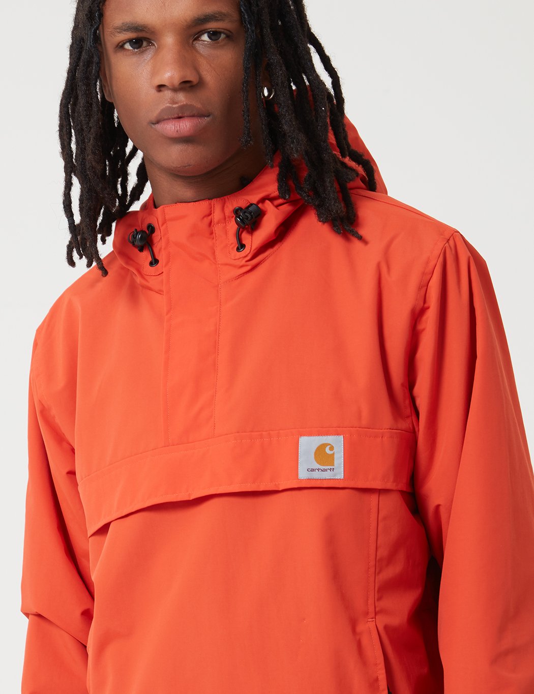 Carhartt-WIP Nimbus Half-Zip Jacke (mit Fleece-Futter) - Brick orange