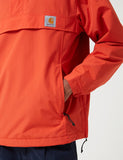 Carhartt-WIP Nimbus Half-Zip Jacke (mit Fleece-Futter) - Brick orange