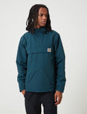 Carhartt-WIP Nimbus Half-Zip Jacke (mit Fleece-Futter) - Ente Blau