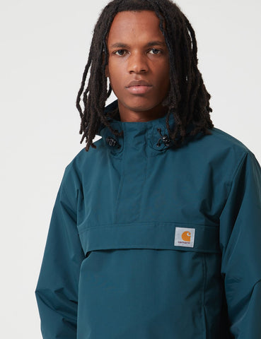 Carhartt-WIP Nimbus Half-Zip Jacke (mit Fleece-Futter) - Ente Blau