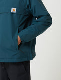 Carhartt-WIP Nimbus Half-Zip Jacke (mit Fleece-Futter) - Ente Blau