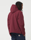 Carhartt-WIP Nimbus Half-Zip Jacke (mit Fleece-Futter) - Merlot Red