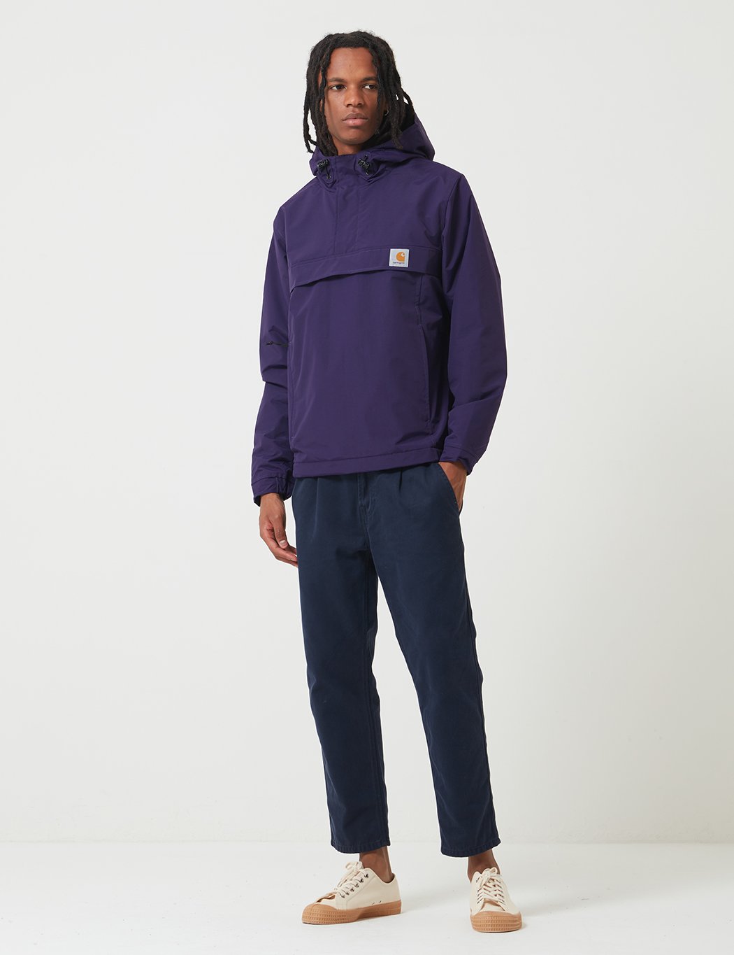 Carhartt-WIP Nimbus Half-Zip Jacke (mit Fleece-Futter) - Königliche Violet Lila
