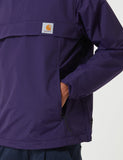 Carhartt-WIP Nimbus Half-Zip Jacke (mit Fleece-Futter) - Königliche Violet Lila