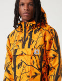 Carhartt-WIP Nimbus Half-Zip Jacke (mit Fleece-Futter) - Camo Baum orange