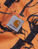 Carhartt-WIP Nimbus Half-Zip Jacke (mit Fleece-Futter) - Camo Baum orange