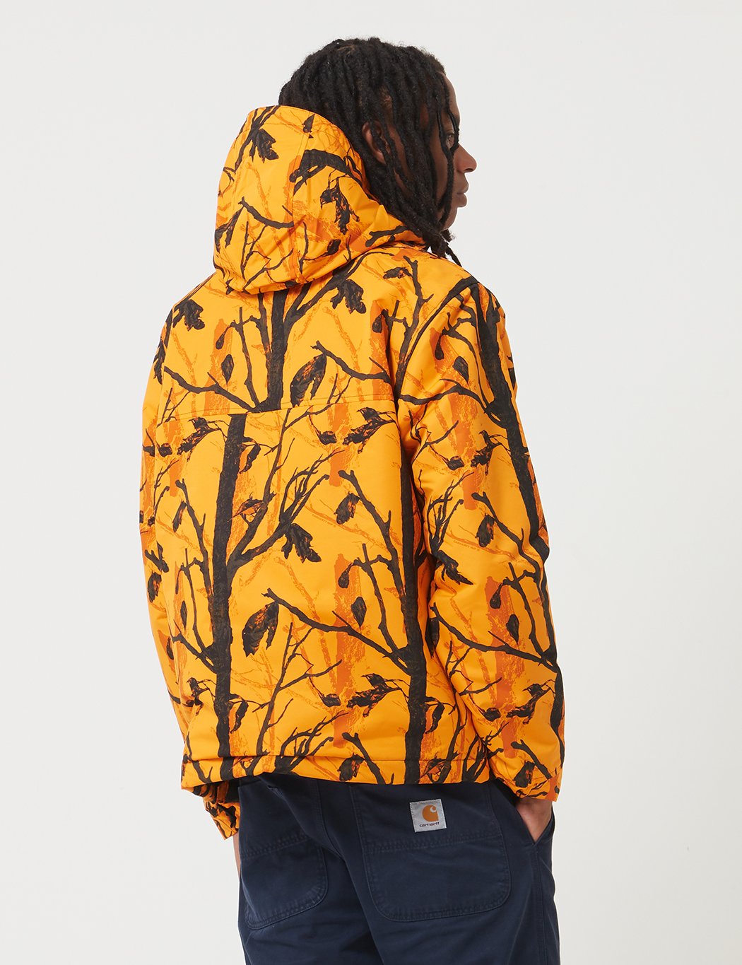 Carhartt-WIP Nimbus Half-Zip Jacke (mit Fleece-Futter) - Camo Baum orange