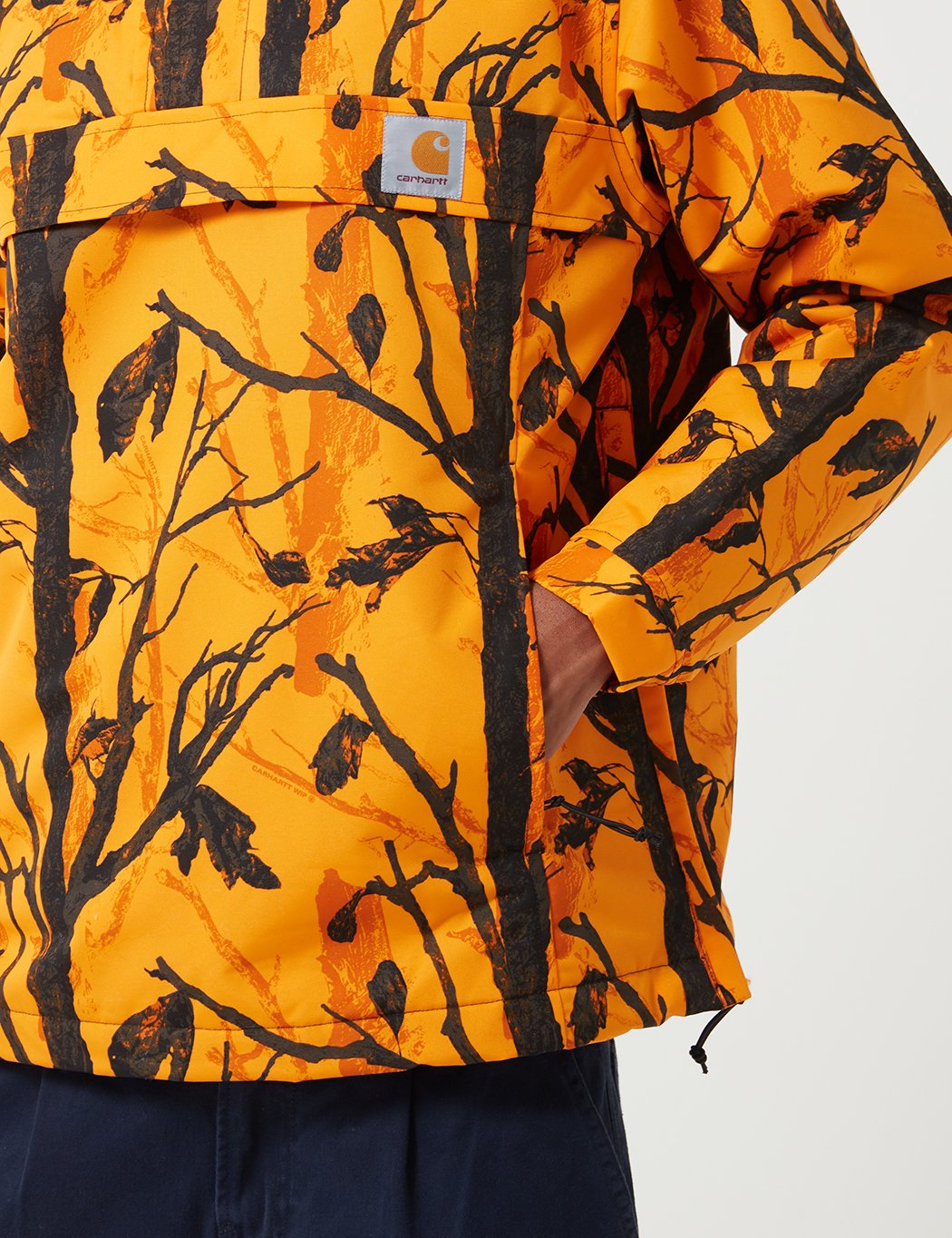 Carhartt-WIP Nimbus Half-Zip Jacke (mit Fleece-Futter) - Camo Baum orange