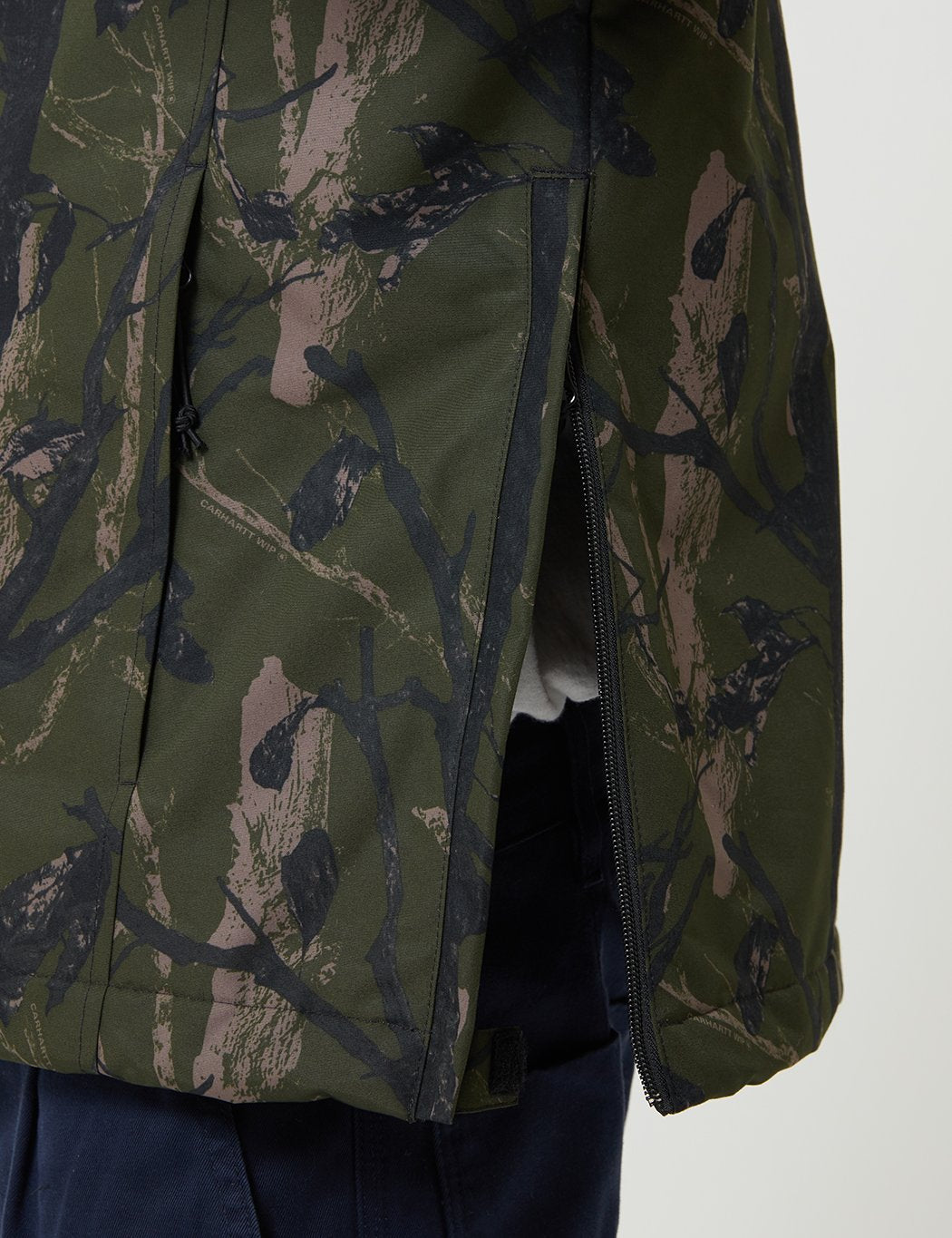 Carhartt-WIP Nimbus Half-Zip Jacke (mit Fleece-Futter) - Camo-Baum-Grün