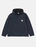 Carhartt-WIP Nimbus Half-Zip Jacke (mit Fleece-Futter) - Dark Navy Blau