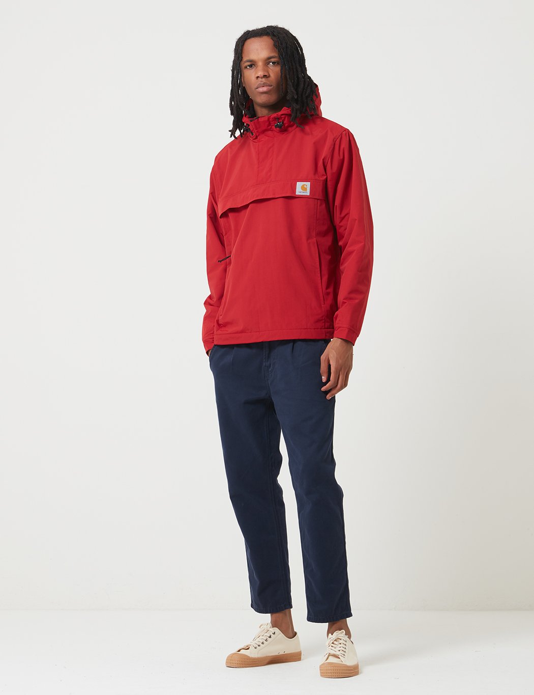 Carhartt-WIP Nimbus Half-Zip Jacke (mit Fleece-Futter) - Explosion Red