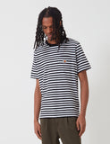 Carhartt-WIP Scotty Taschen-T-Shirt (Stripe) - Schwarz / Weiß