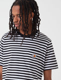 Carhartt-WIP Scotty Taschen-T-Shirt (Stripe) - Schwarz / Weiß