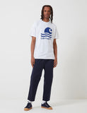 Carhartt-WIP Swim T-Shirt - Weiß / Blau Submarine