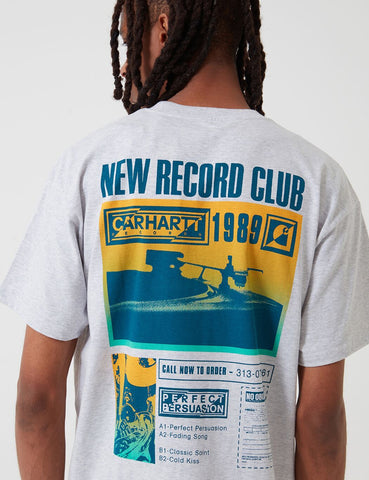 Carhartt-WIP Record Club T-Shirt - Ash Heather