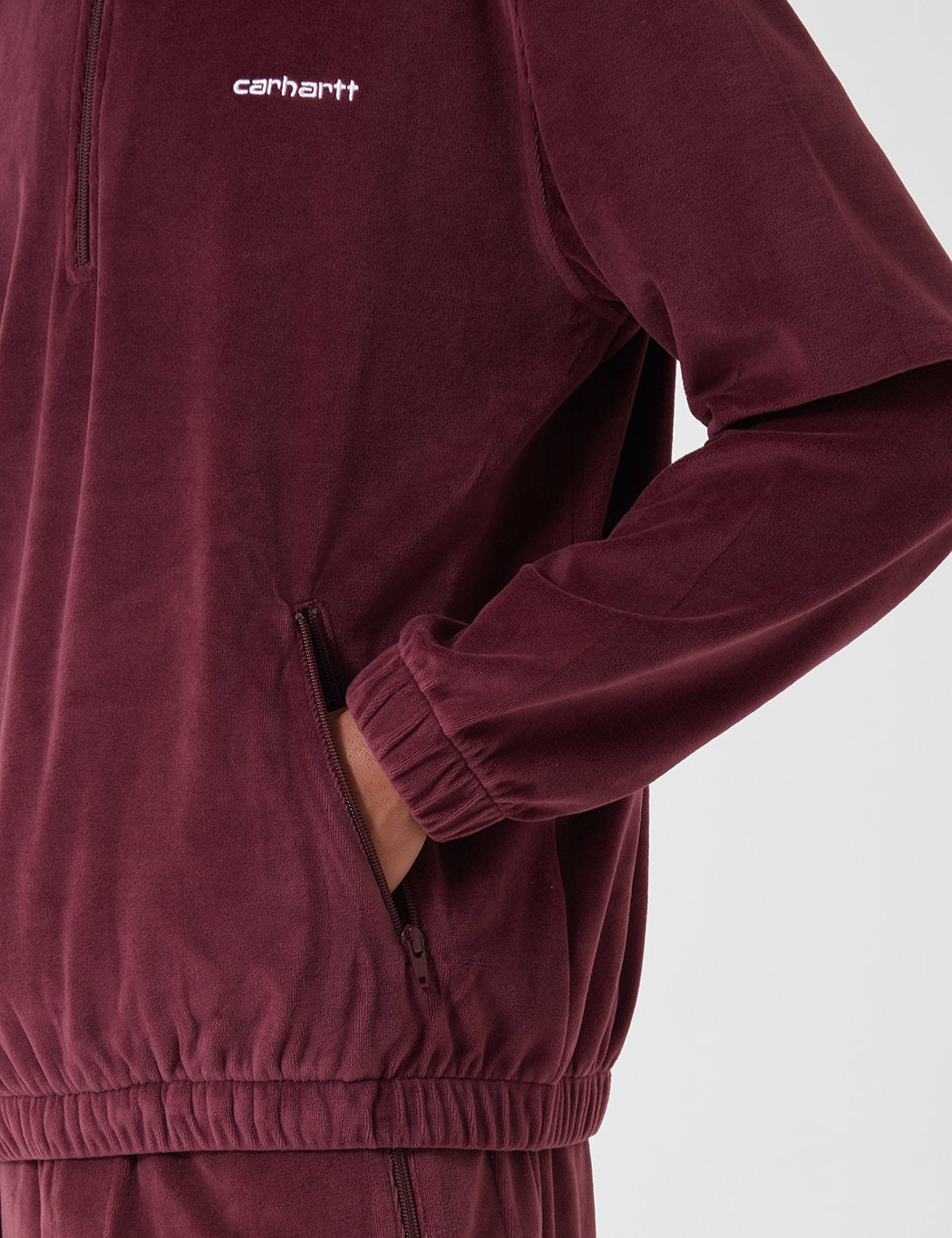 Carhartt-WIP Tila Fleece Pullover - Shiraz / Weiß