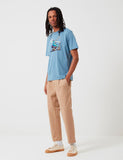 Carhartt-WIP Silkworm T-Shirt - Mossa Blau