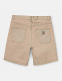 Carhartt-WIP Newel Denim Shorts - Blau, Sand Blass